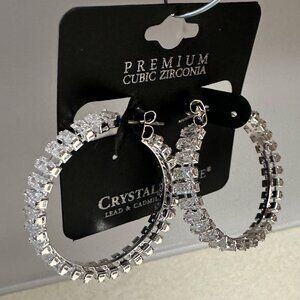 Cubic Zirconia Hoop earrings